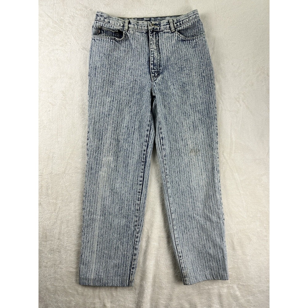 Vintage Fifty Ninth Street Bridgewear Jeans Women's Size 34 Blue Striped 59